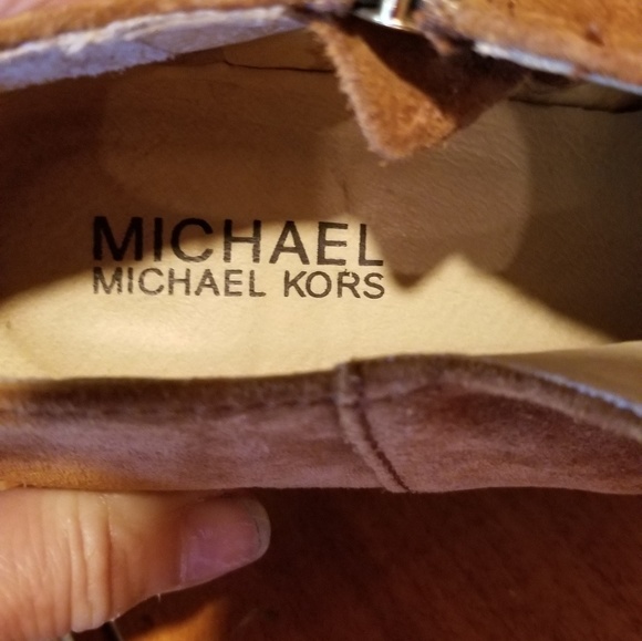 Michael Kors leather Wedge Booties size 7.5 - Picture 7 of 8